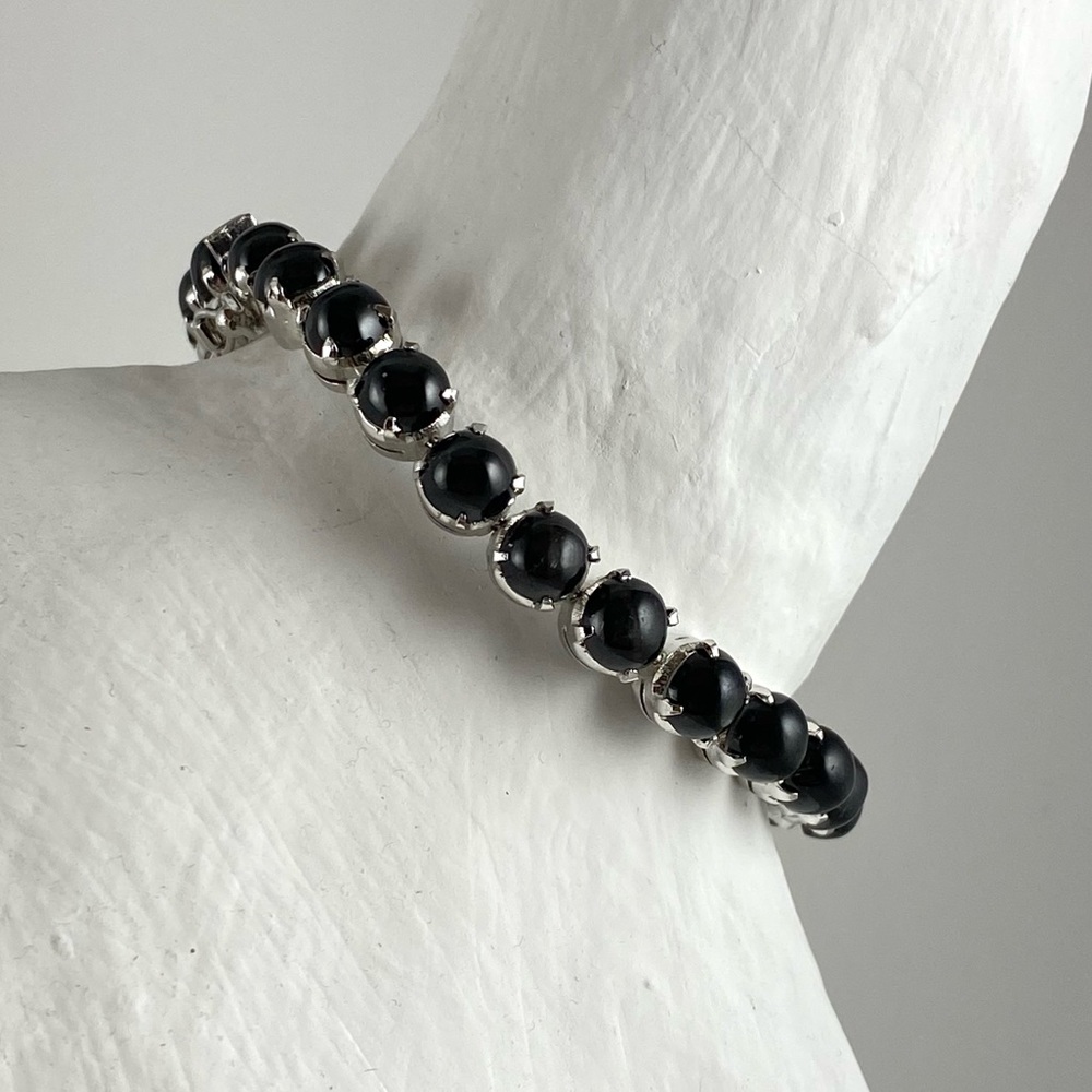 New Dark Red Garnet Tennis Bracelet